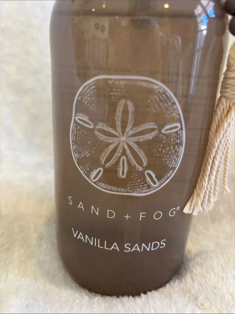 Sand + Fog Scented Vanilla Sands Hand Wash NWT 15.7oz Glass Pump